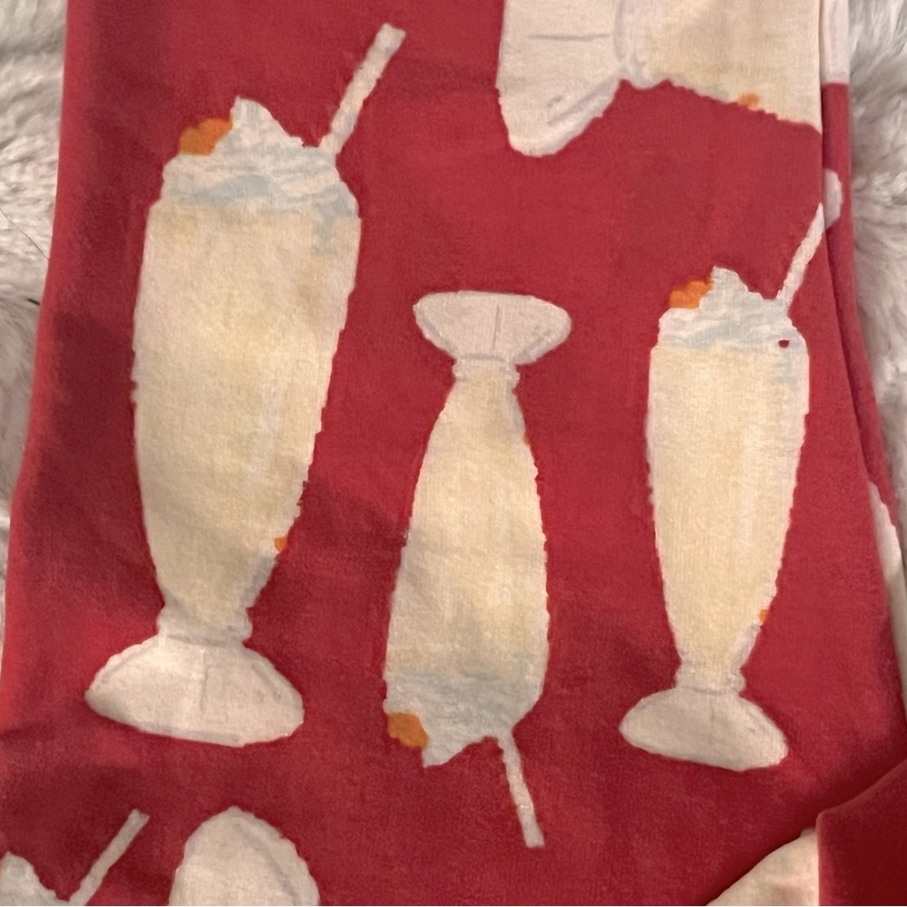 LuLaRoe Milkshake Print Soft Leggings OS One Size - Picture 6 of 7